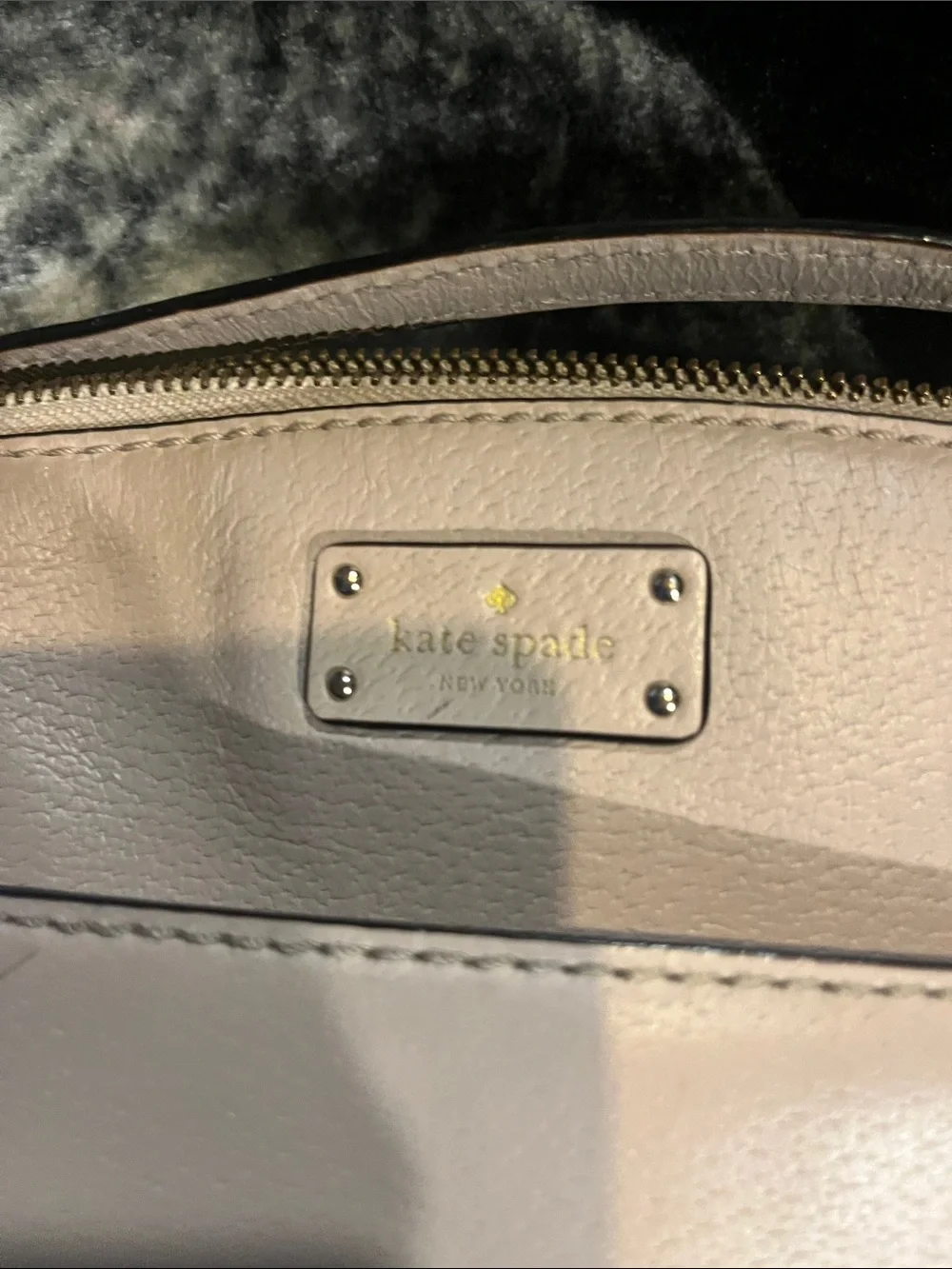 kate spade Millie grove street beige leather crossbody bag